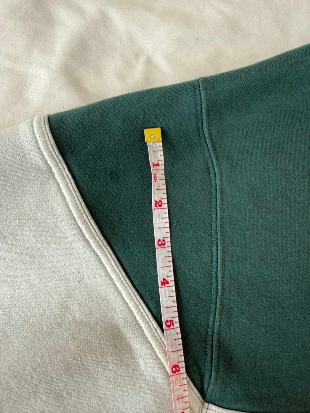Abercrombie & Fitch Essential Half-Zip Sweatshirt Mallard Green Men’s Medium